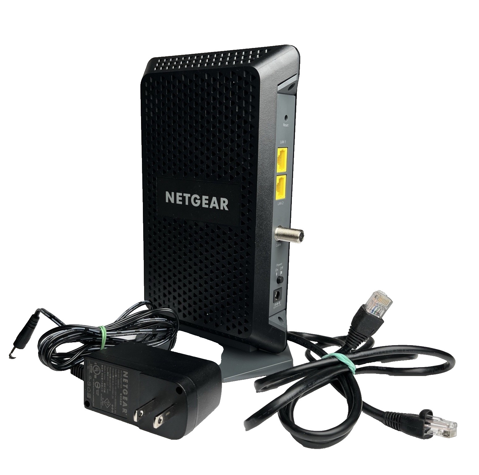 NETGEAR CM1100-100NAR Nighthawk DOCSIS 3.1 Multi-Gig Speed Modem w/ Base & Cord
