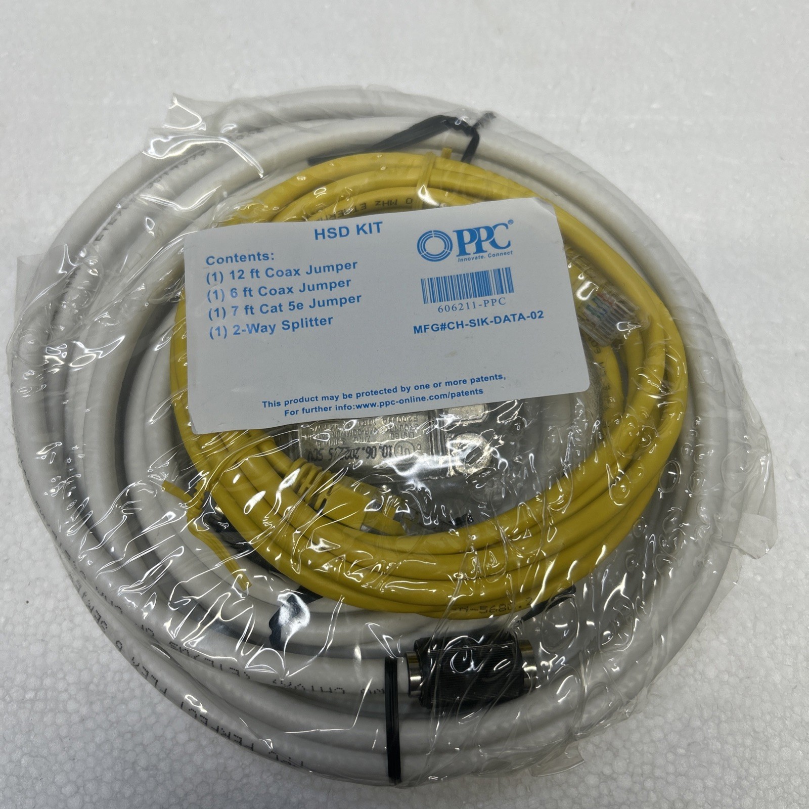 PPC HSD Kit Coax Jumper Size 12-Ft New in Wrap