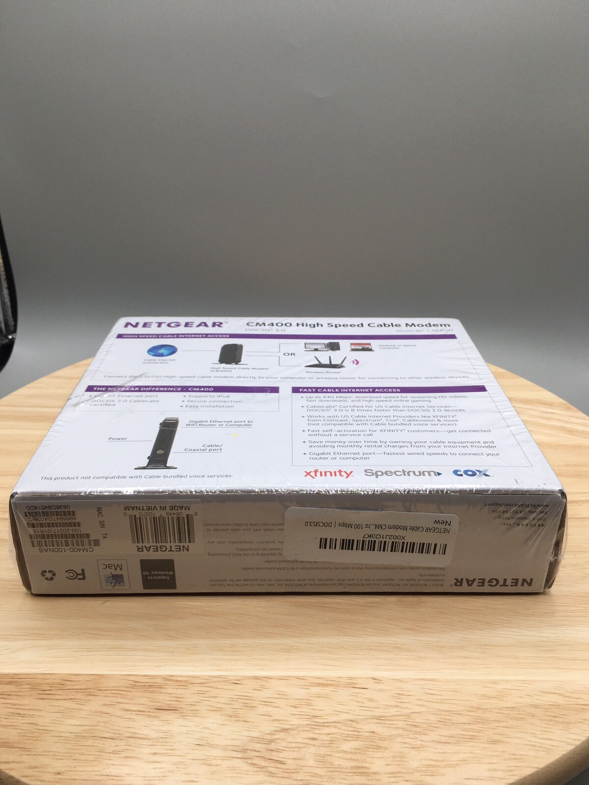 Netgear DOCSIS 30 (CM400-100NAS) 340 Mbps! New READ