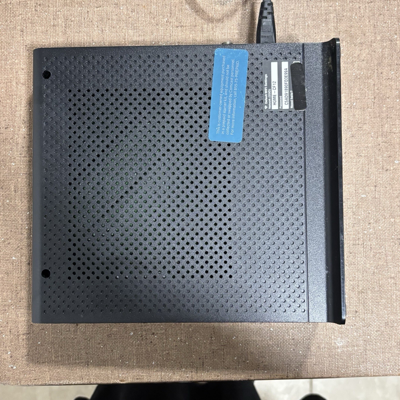 Arris Xfinity TG862G/CT Residential Router Wireless Modem Black + Cord
