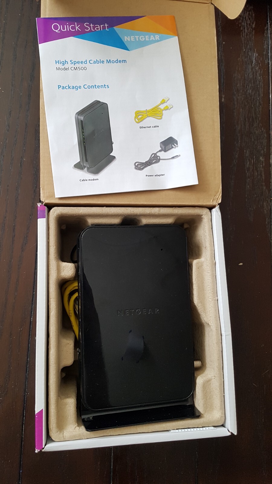 NETGEAR Cm500-1aznas 16×4 DOCSIS 3.0 Cable Modem Max Download Speeds of 686mbps