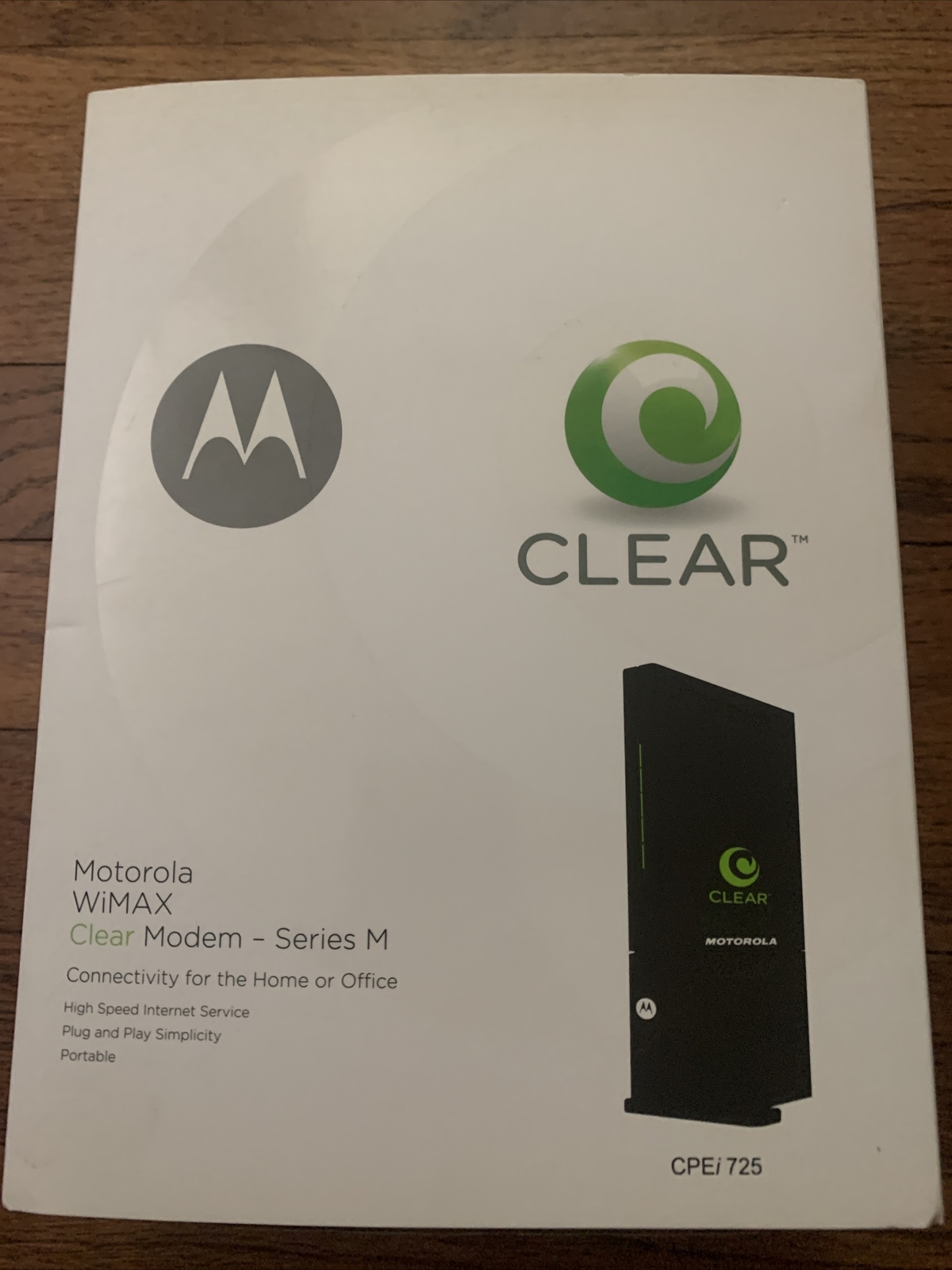 Clear Motorola CPEi 725 Series M WiMAX 4G Modem