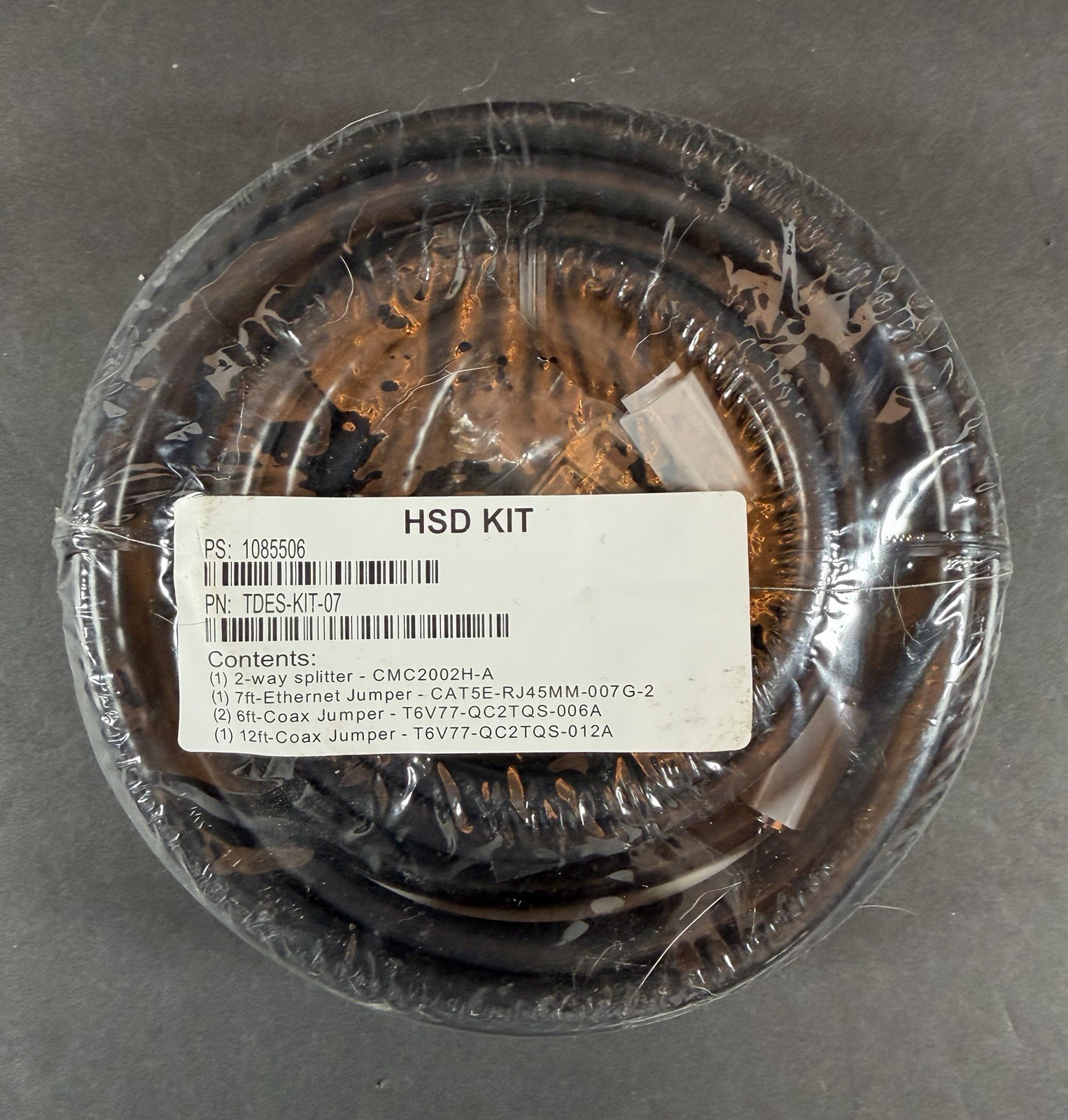 HSD Kit Antronix 2-way Splitter, 7ft Ethernet Jumper, 6ft & 12ft Coax Jumpers