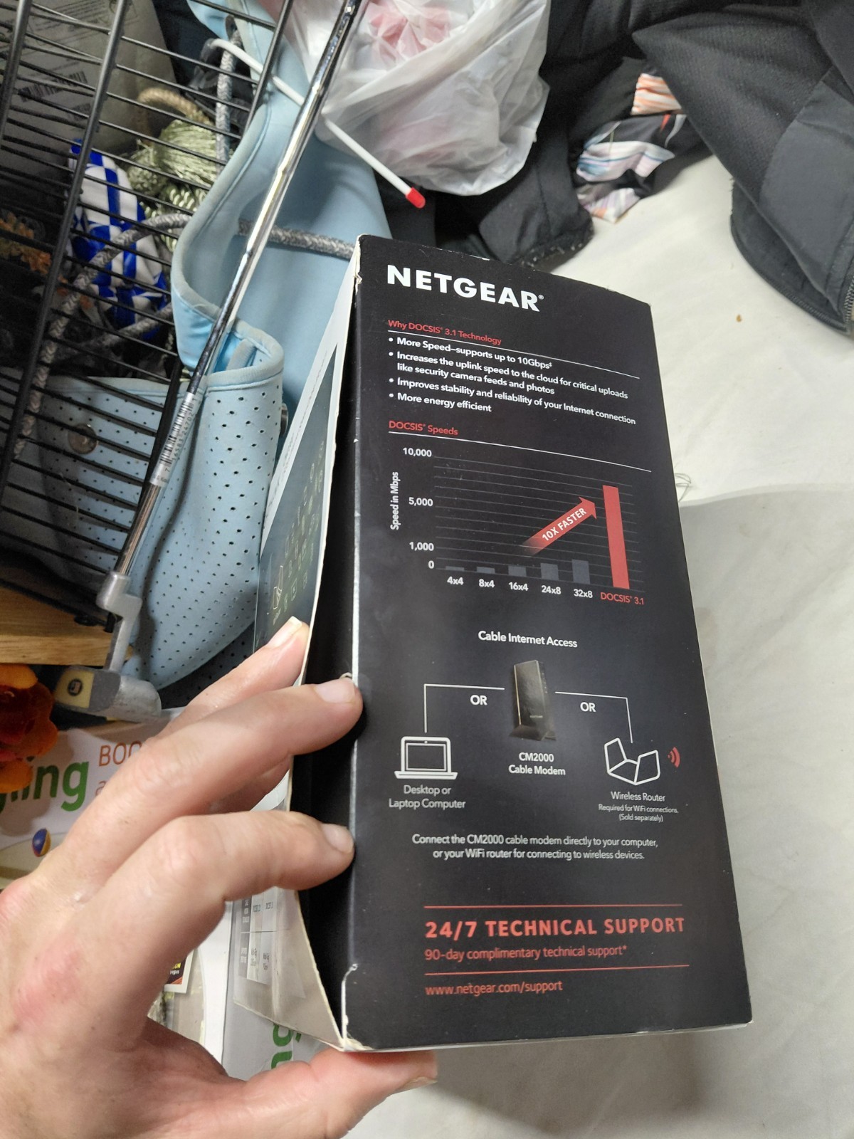 Netgear Nighthawk CM2000 2.5Gbps Multi Gig Internet Speed Cable Modem DOCSIS 3.1