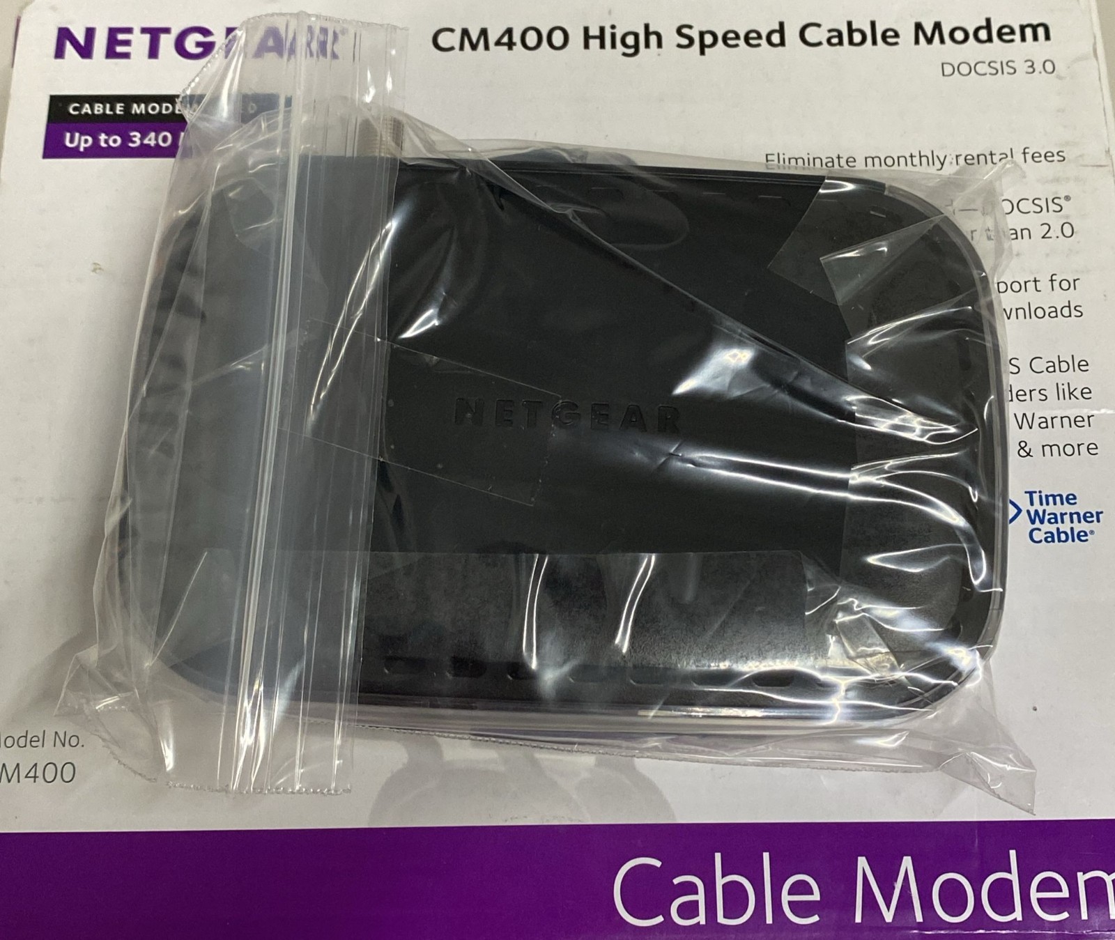 Netgear CM400 High Speed Cable Modem Model