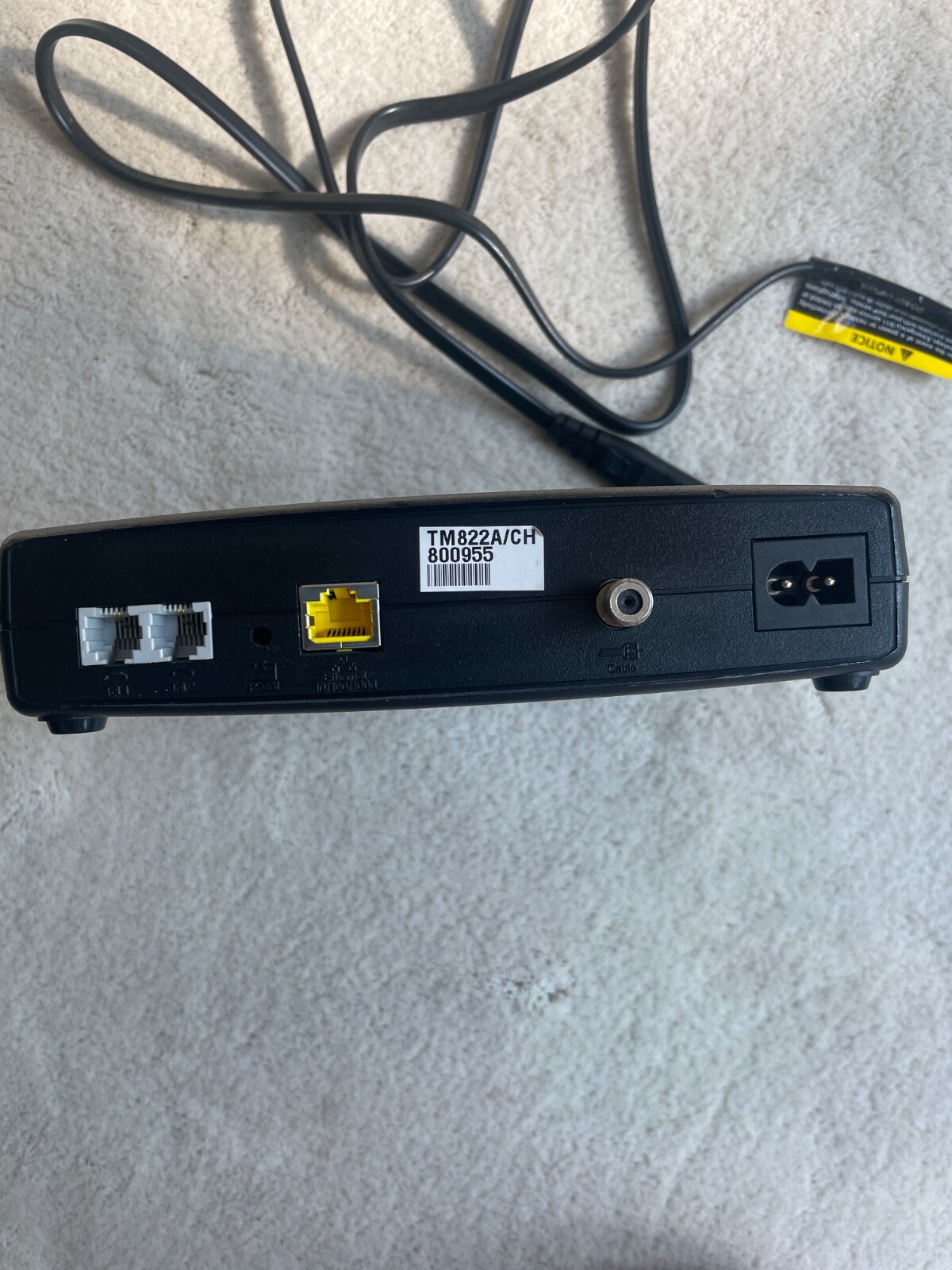 Arris TM822G DOCSIS 3.0 Cable VoIP Telephony Modem Optimum