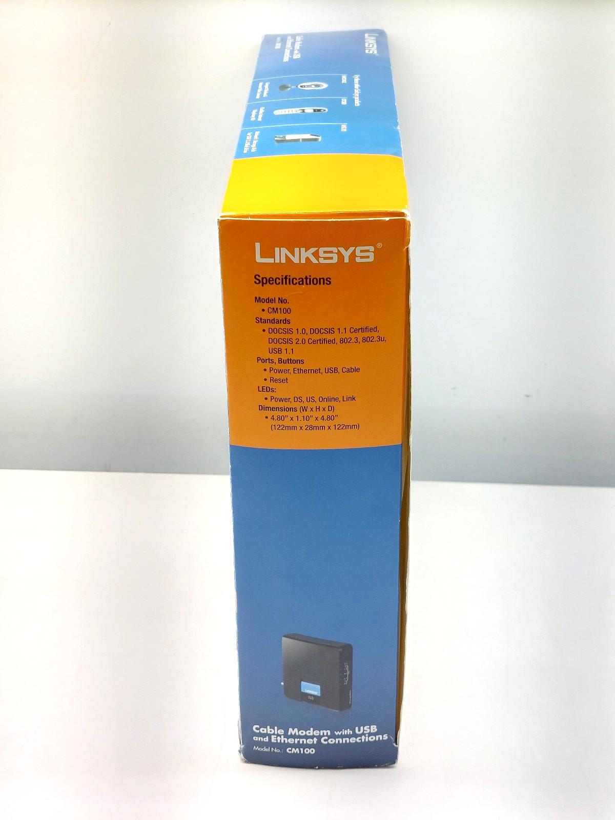 Linksys CM100 Cable Modem with USB and Ethernet Connections