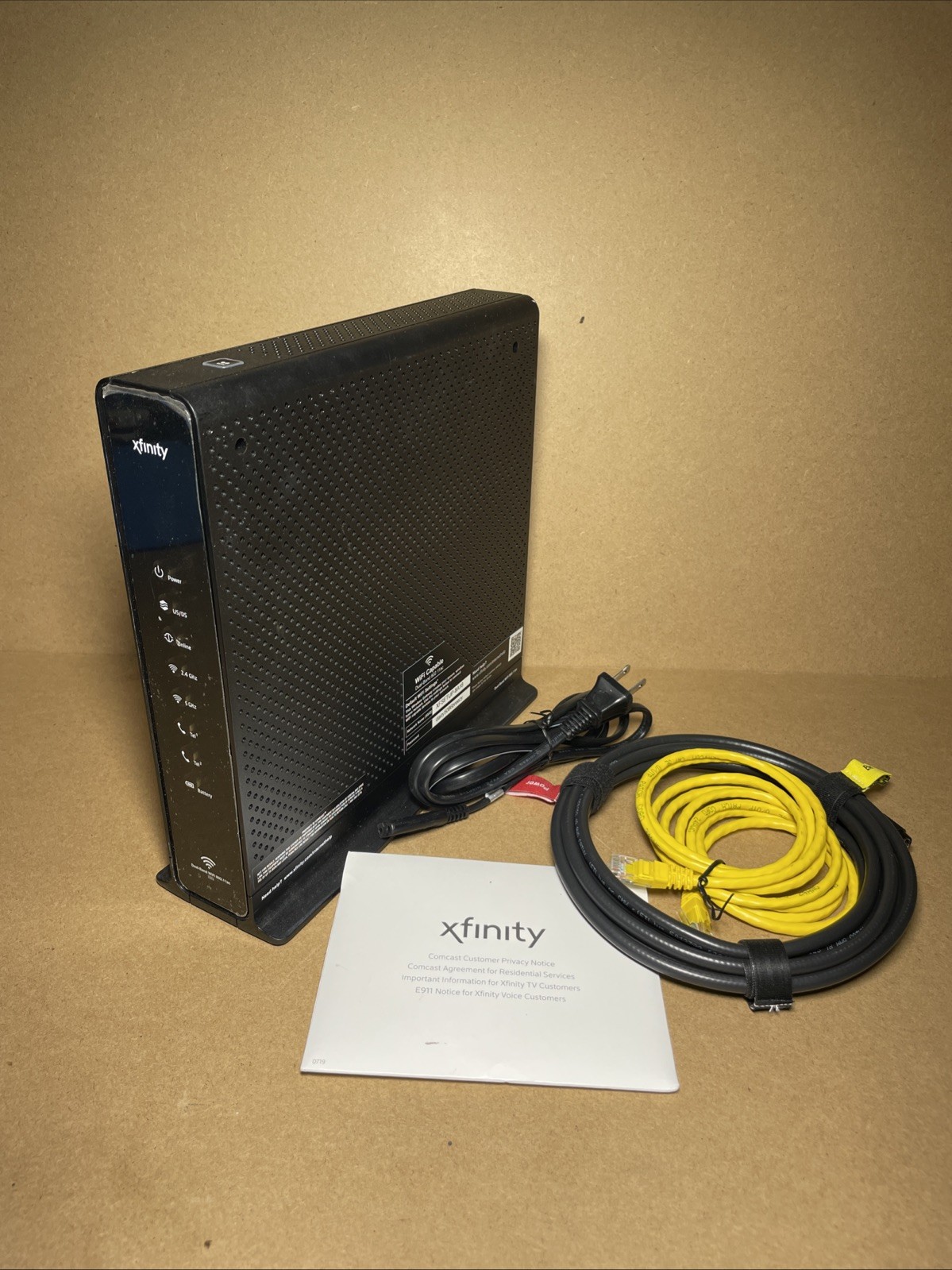Xfinity Arris TG1682G Dual Band Wireless 802.11ac Cable Modem and Wi-Fi Router