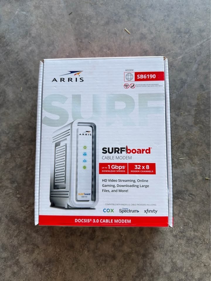 ARRIS SURFboard DOCSIS 3.0 Cable Modem – SB6190