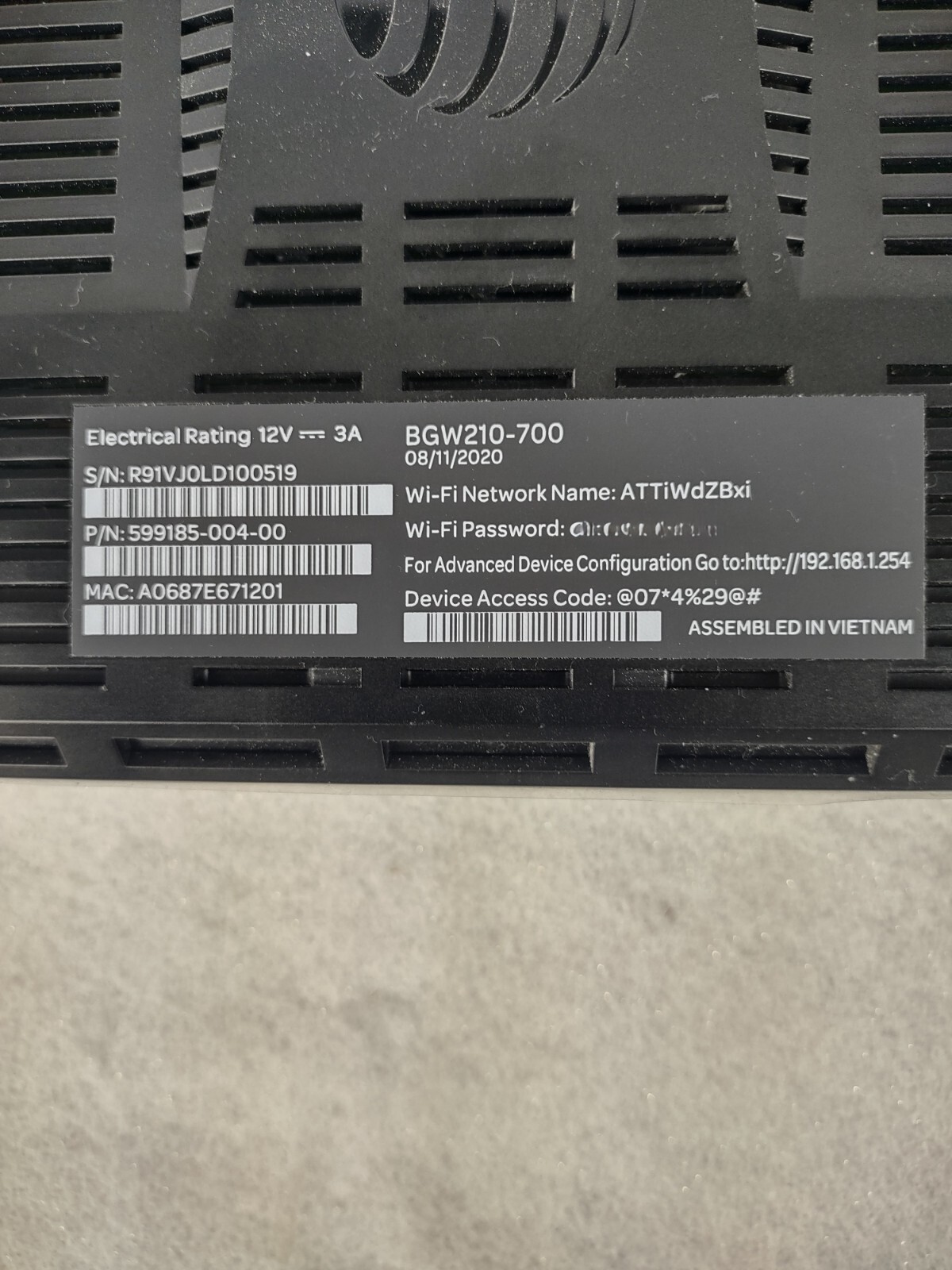 BGW210-700 Arris Bgw210 802.11b/g/n/ac 400mw Bonded VDSL Wireless Voice Gateway