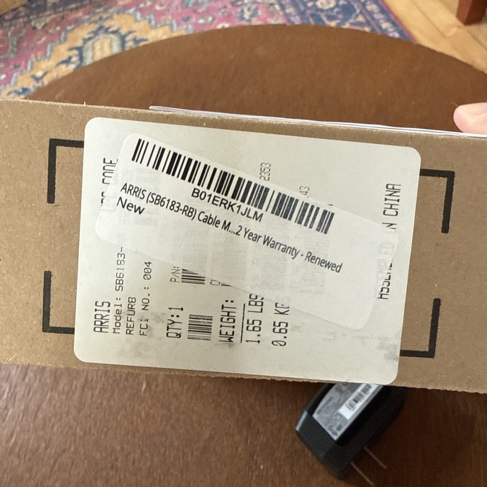Arris Touchstone SB6183 DOCSIS 3.0 Cable Modem Full Kit