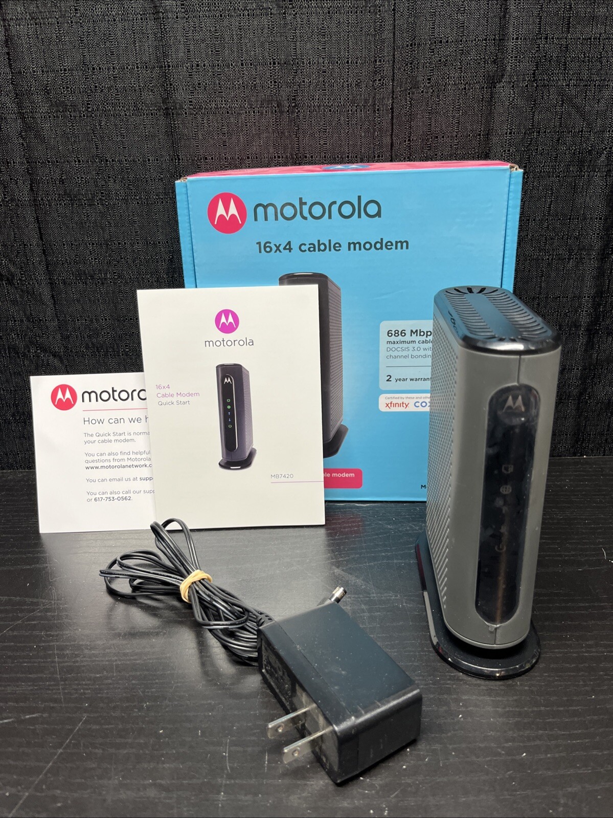Motorola MB7420 16×4 -686mbps DOCSIS 3.0 Cable Modem