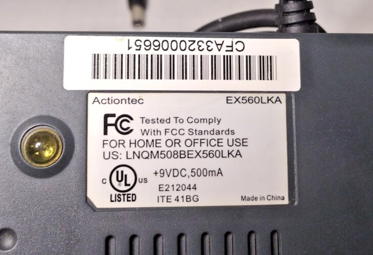 Action-Tec 56K External Modem – EX560LKA 56Kbps W/ Power cord