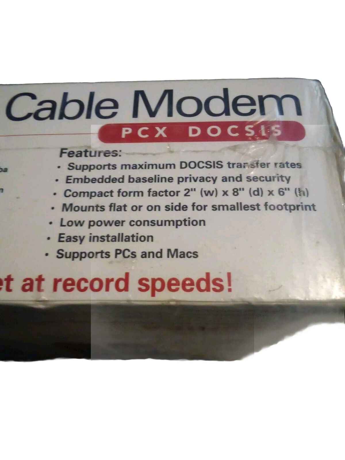 Toshiba DOCSIS Cable PCX2200 (DAZ8817F-R) 43 Mbps (NEW N.O.S. FACTORY SEALED)