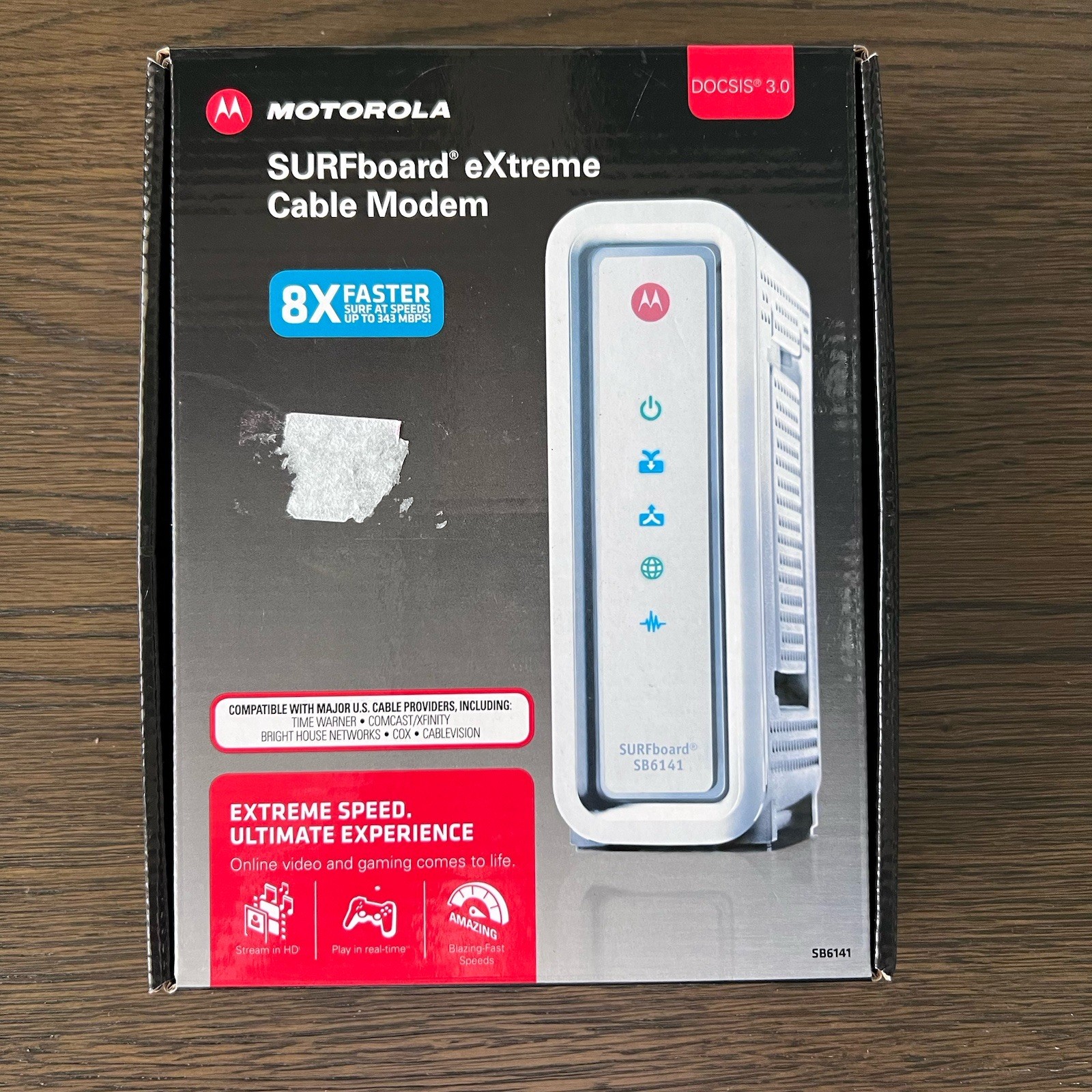 Motorola ARRIS SURFboard SB6141 DOCSIS 3.0 Cable Modem 400 Series – New , G4