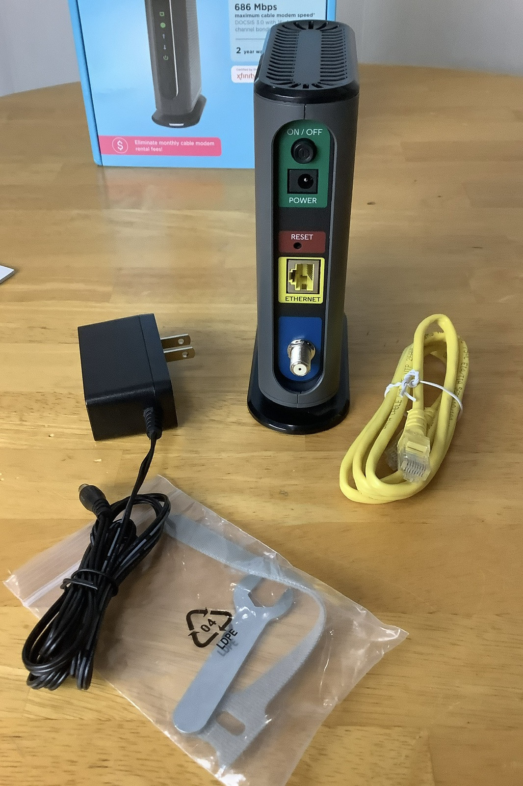 Motorola MB7420-10 16×4 686 Mbps DOCSIS 3.0 Cable Modem working
