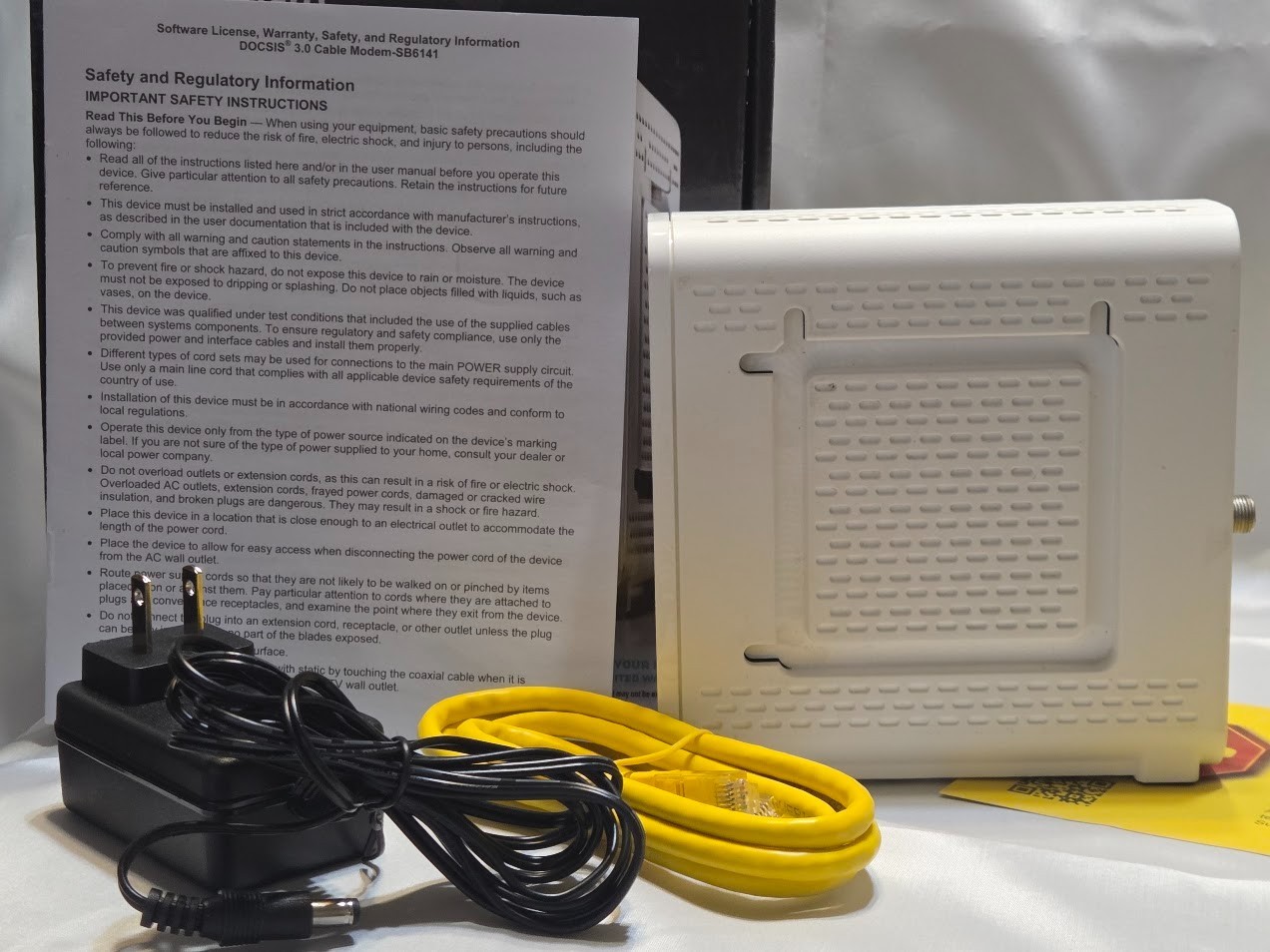 ARRIS SURFboard SB6141 Docsis 3.0 Cable Modem New Open Box