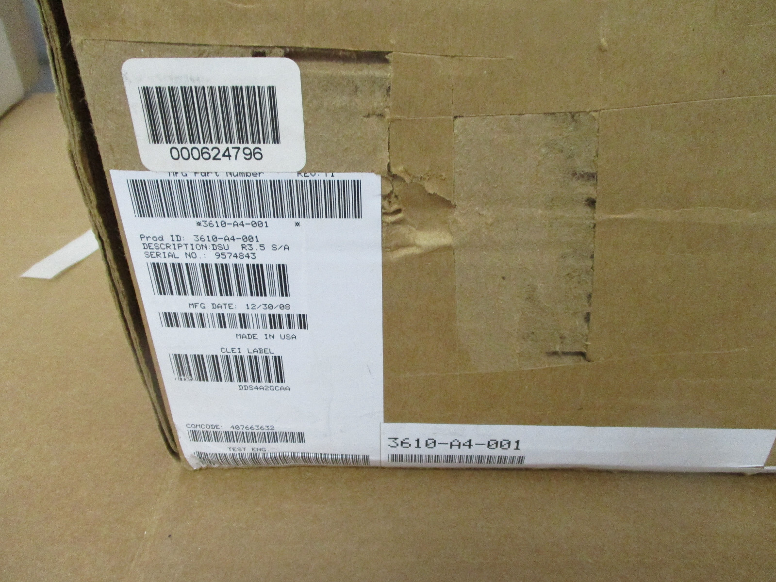 AT&T PARADYNE COMSPHERE 3610-A4-001 EXTERNAL MODEM With AC Adapter New