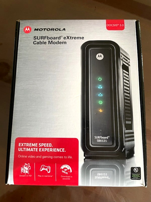 Motorola SURFboard Modem SB6121 (575319-019-00) 172 Mbps 4X Faster Arris *NEW*