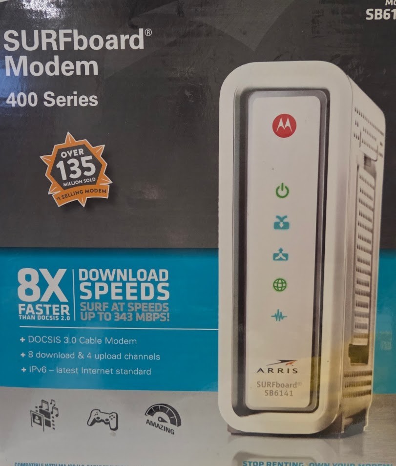 ARRIS SURFboard SB6141 Docsis 3.0 Cable Modem New Open Box