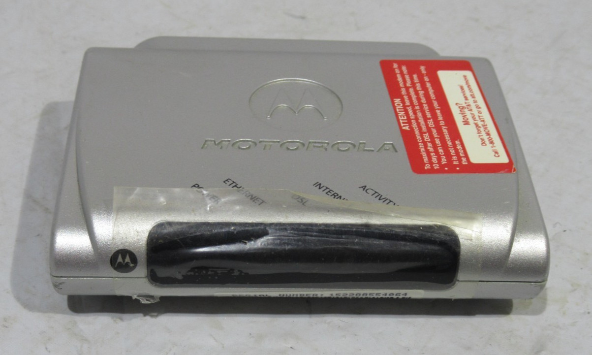 Motorola MSTATEA DSL Modem 2210-02-1022 W/O Power Supply AT&T Works Great