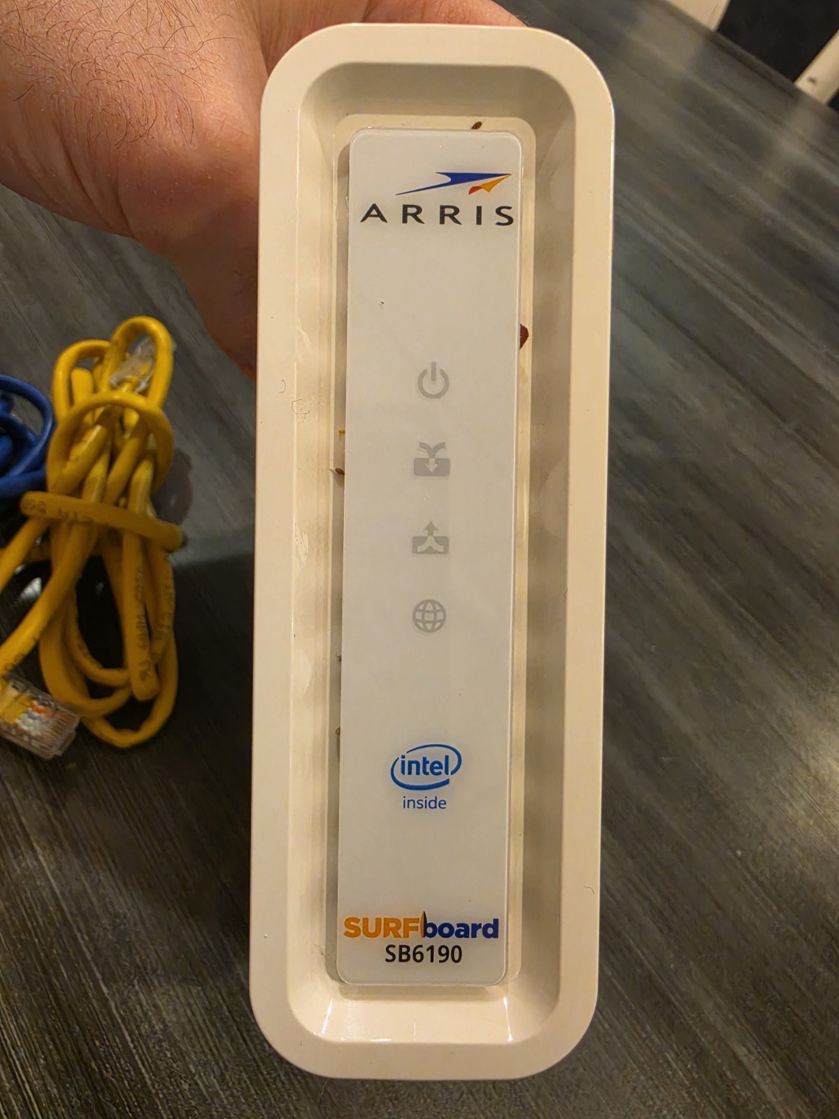 ARRIS SURFboard SB6190 DOCSIS 3.0 Cable Modem Intel Inside White