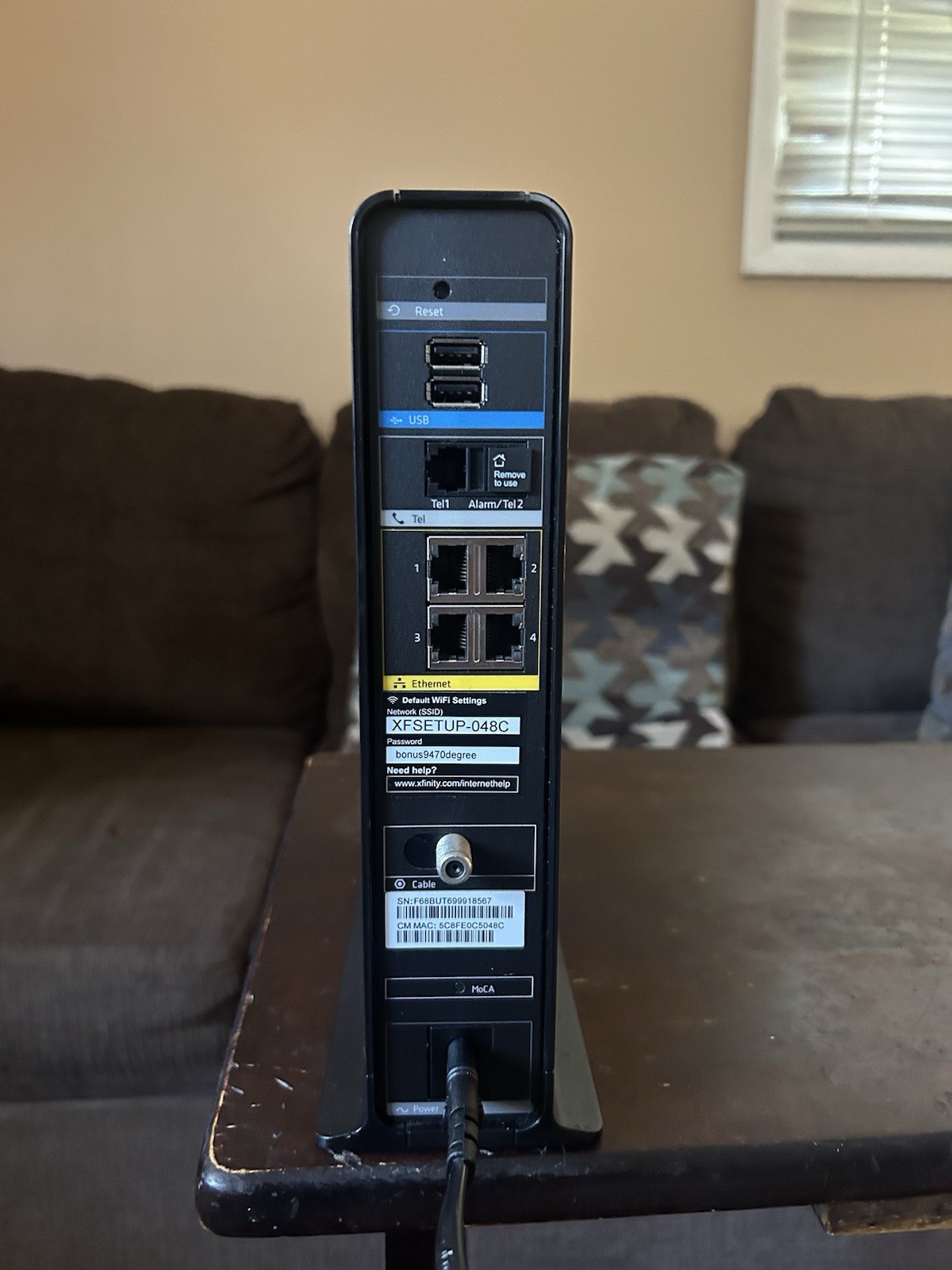 Comcast Xfinity Modem Router Wifi Use Dual-Band 802.11ac