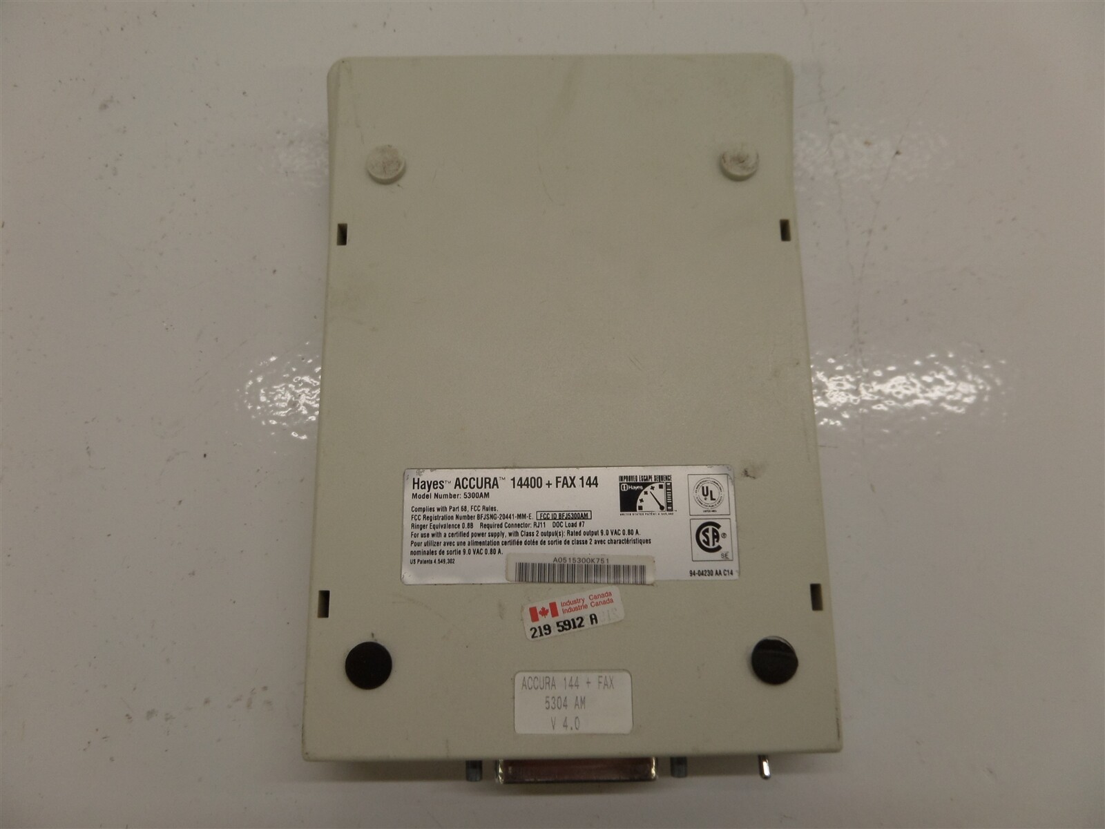 Hayes 5300AM Accura14400 + Fax144 External Modem