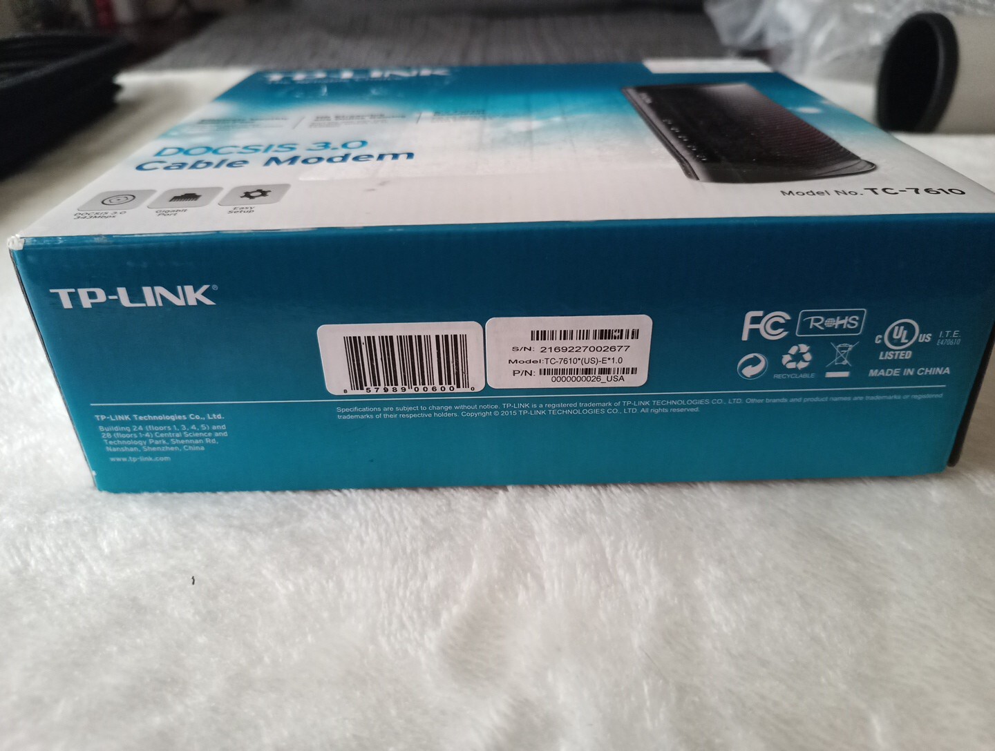 TP-LINK TC-7610 DOCSIS 3.0 Cable Modem