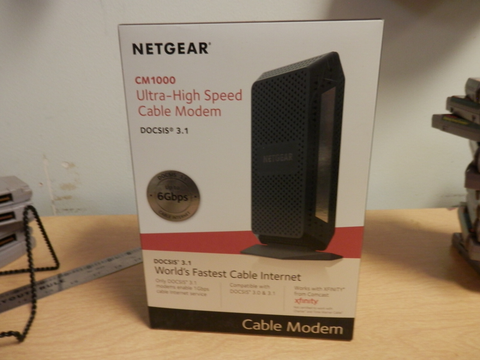 NETGEAR CM1000 DOCSIS 1000Mbps Cable Modem (CM1000-1AZNAS)