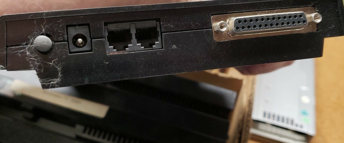 3Com Courier 3453 56K Modem 3CP3453 Black tested No Power Adapter included