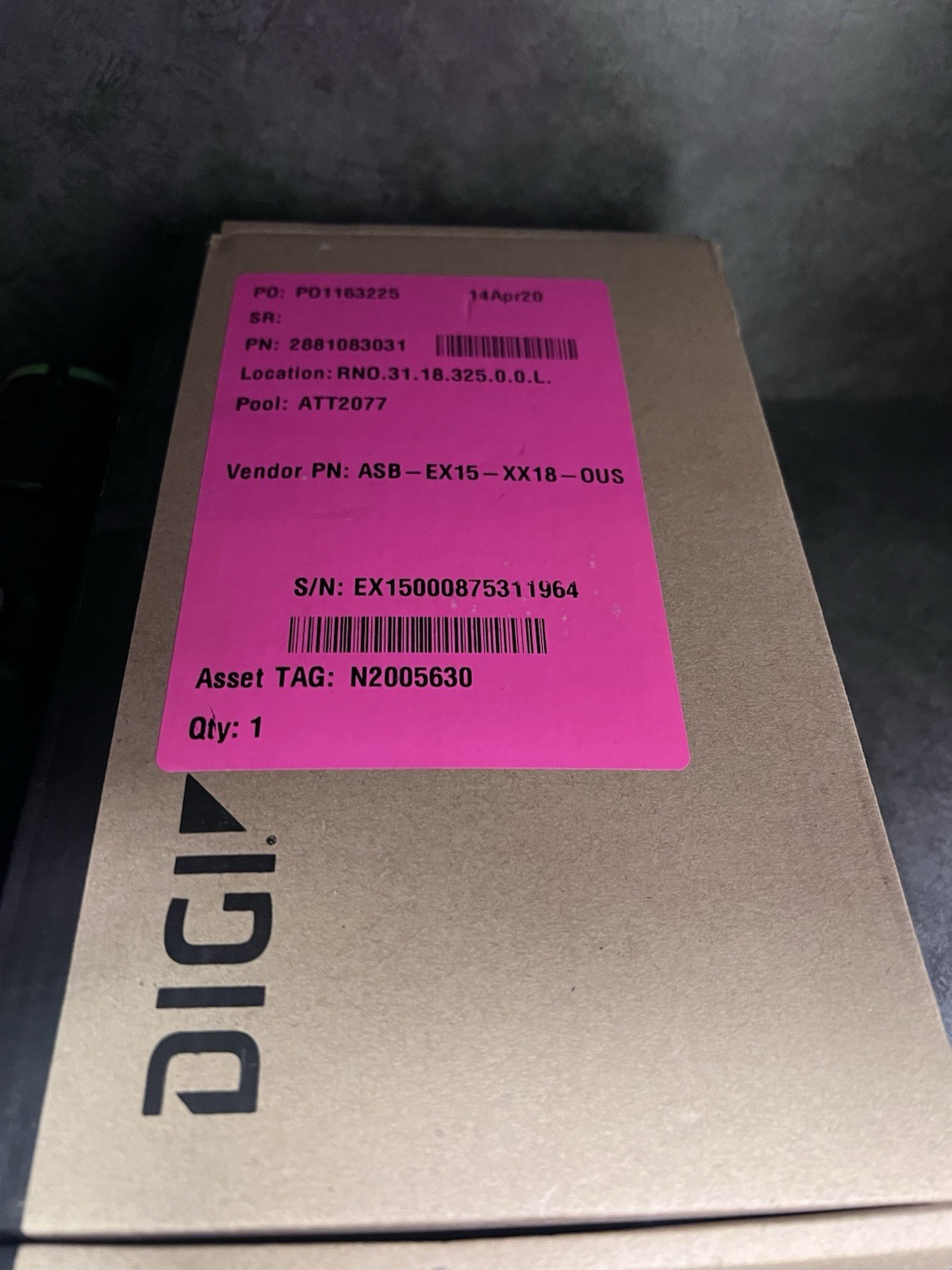 New Digi EX15 ASB-EX15-XX18-OUS Wireless cellular modem LTE Accelerated 1003-CM