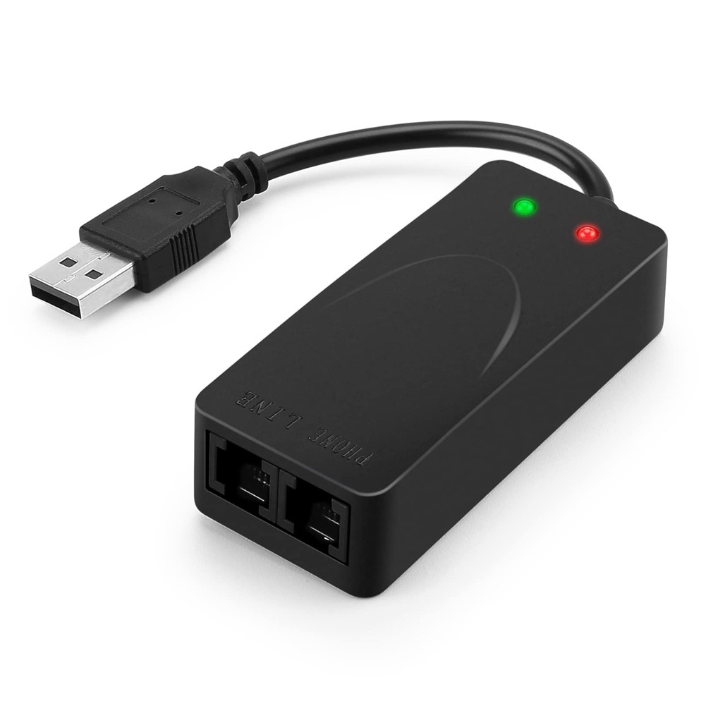 USB Fax Modem Dual Port USB2.0 56K V.92 V.90 External Modem Driver for Win3613