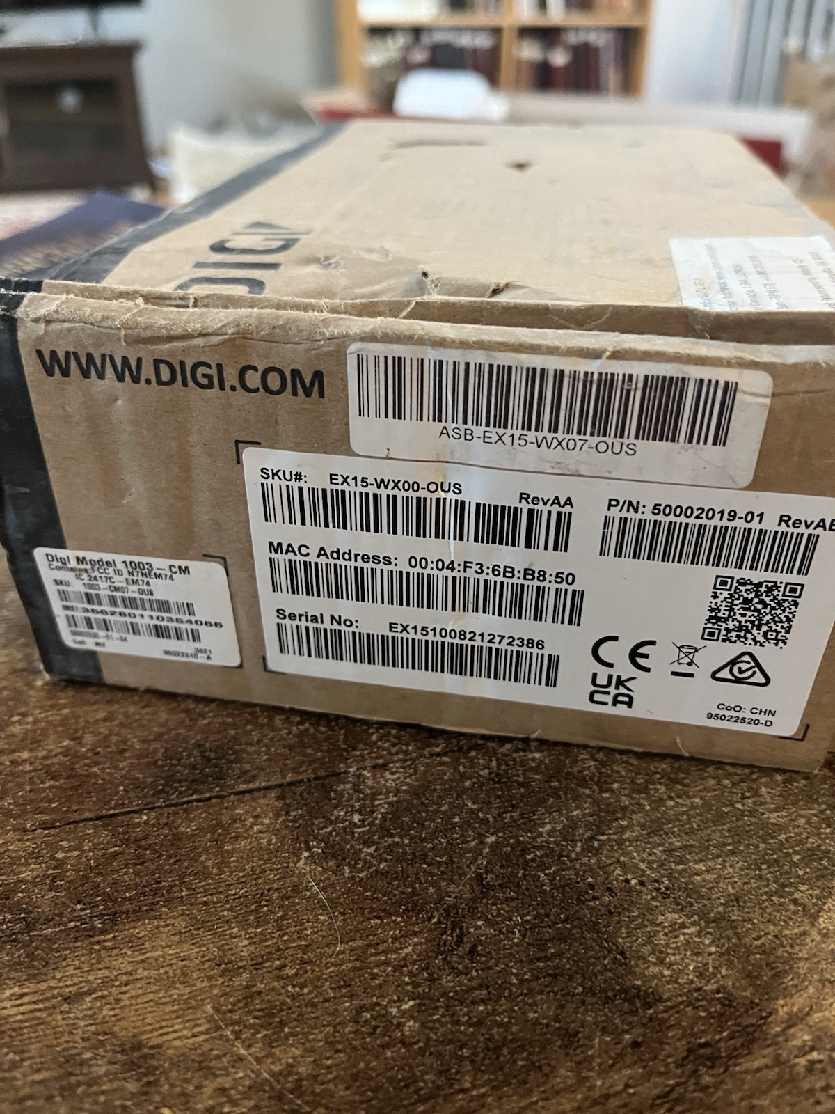 Digi EX15 ASB-EX15-XX06-OUS Wireless cellular modem 4G LTE Accelerated 1003-CM