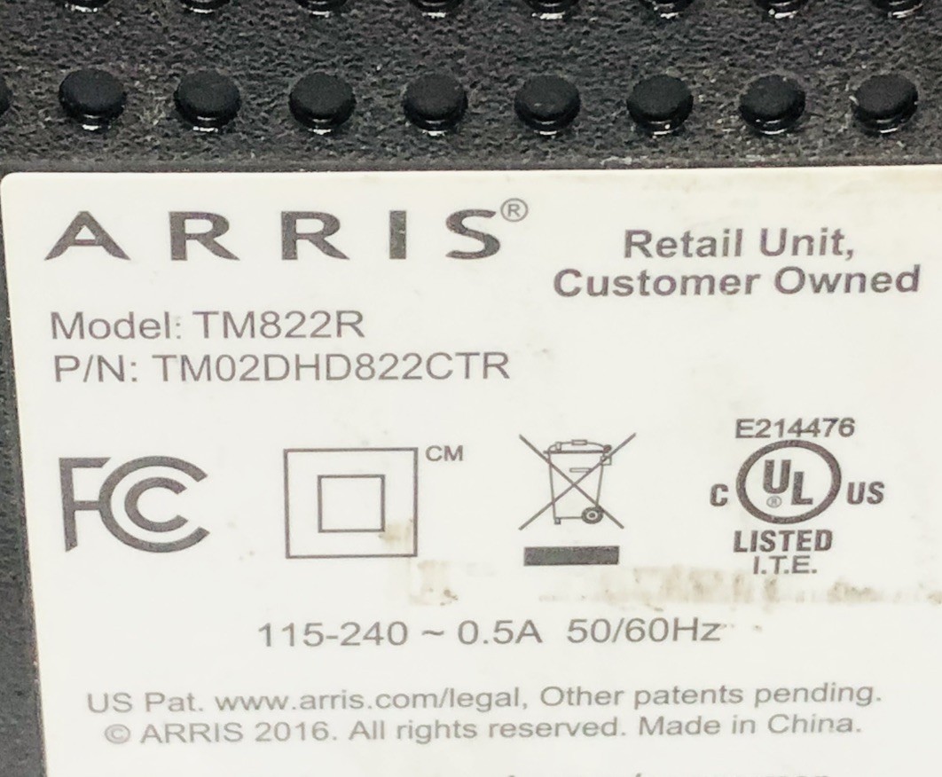 ARRIS Surfboard DOCSIS 3.0 Internet & Voice Modem Certified for XFINITY TM822R