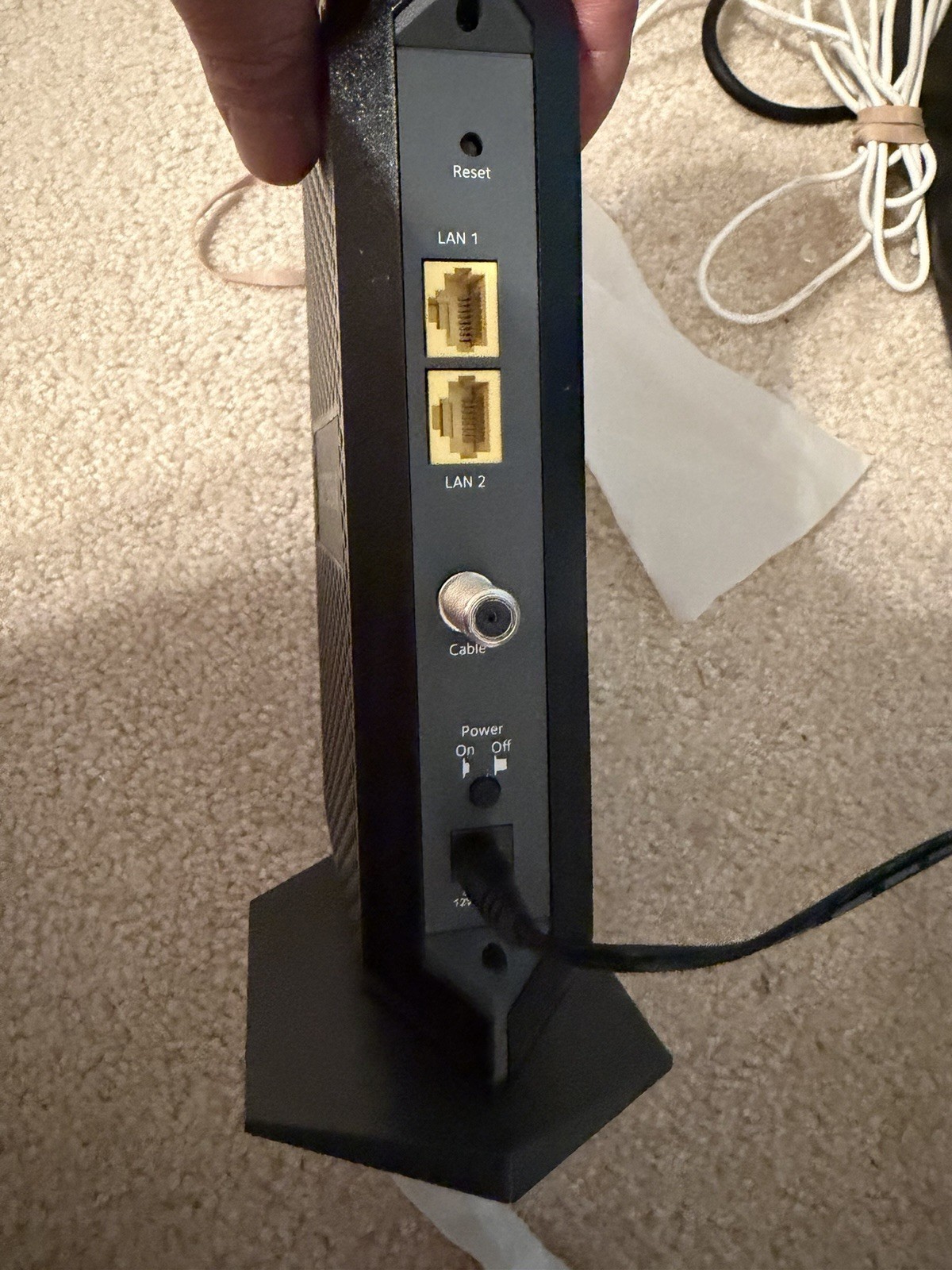 NETGEAR CM1100 DOCSIS 3.1 Cable Modem, 2 Ethernet Ports, Used, AC adapter E5C A