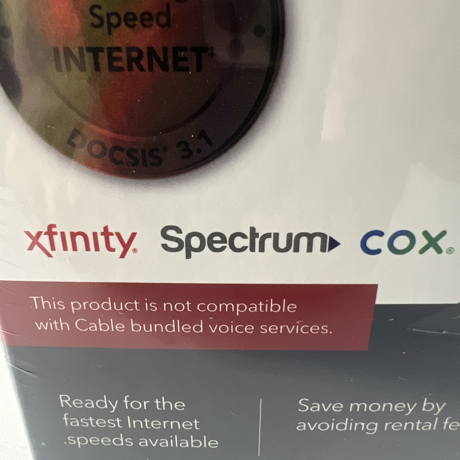 NETGEAR Nighthawk CM1100 Cable Modem DOCSIS 3.1 Xfinity Spectrum Cox – Multi-Gig