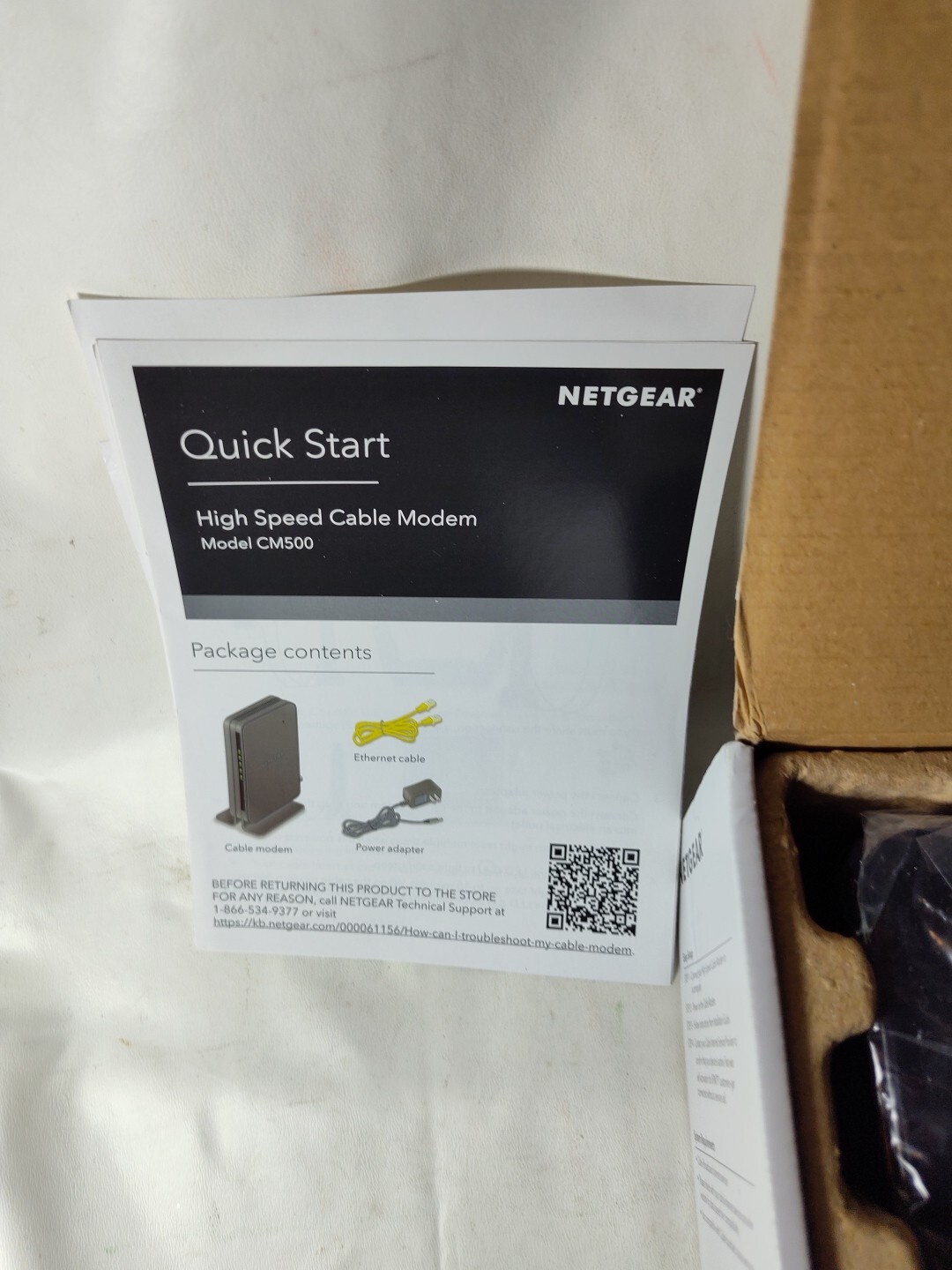 Netgear Model CM500 High Speed Cable Modem Speed Up to 680 Mbps