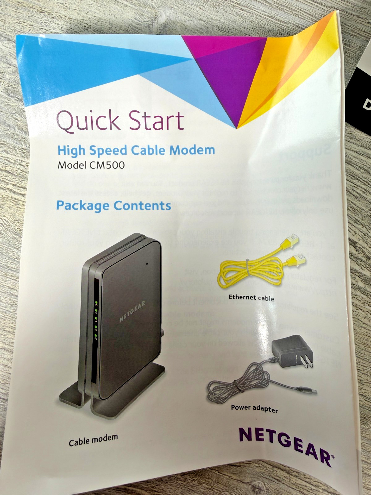 NETGEAR CM500-1AZNAS 16×4 DOCSIS 3.0 Cable Modem Max Download Speeds of 680 mbps