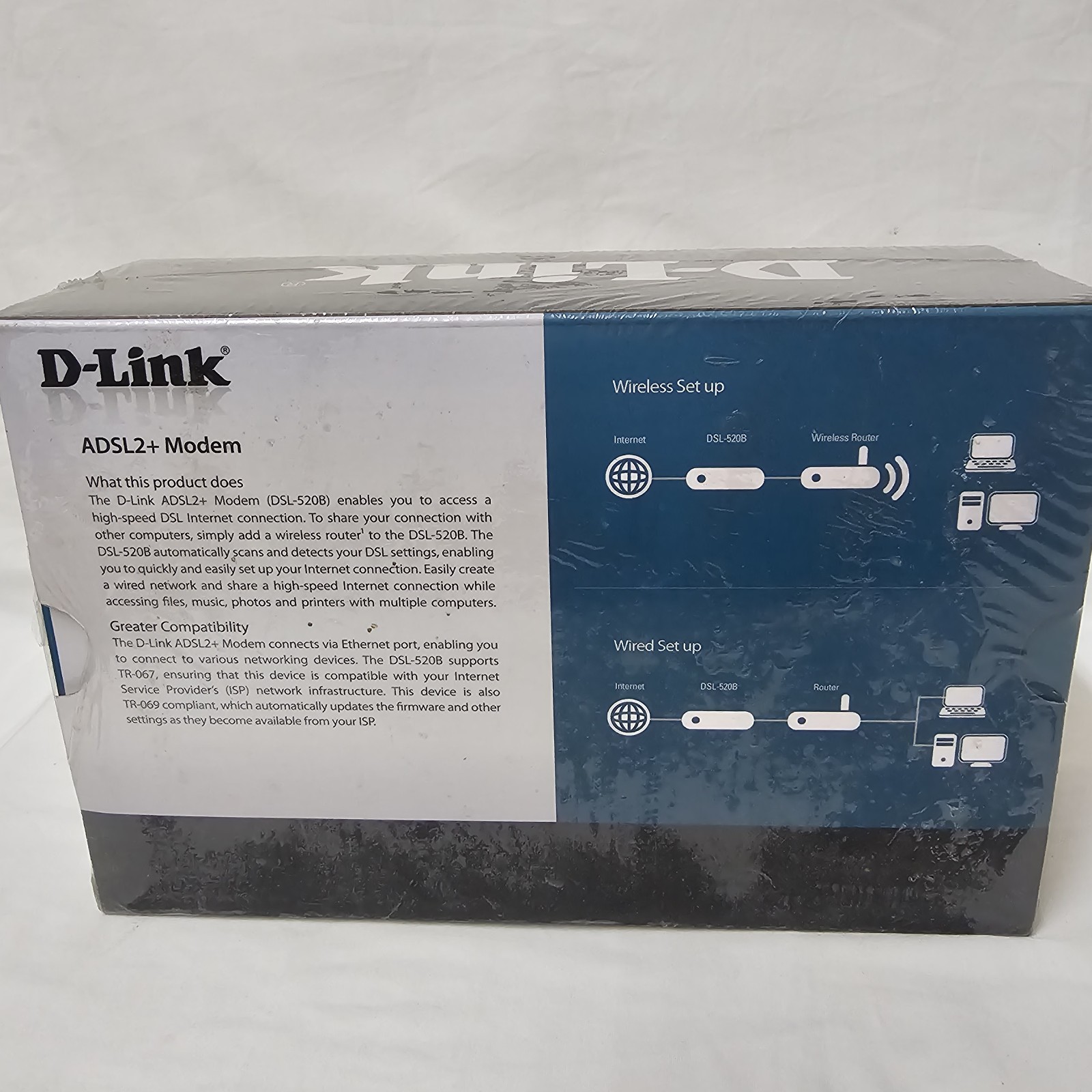 D-Link ADSL2+ Modem-DSL-520B Broadband. T-89