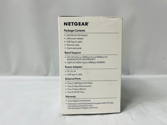 Netgear LM1200 4G LTE Modem- NEW/SEALED