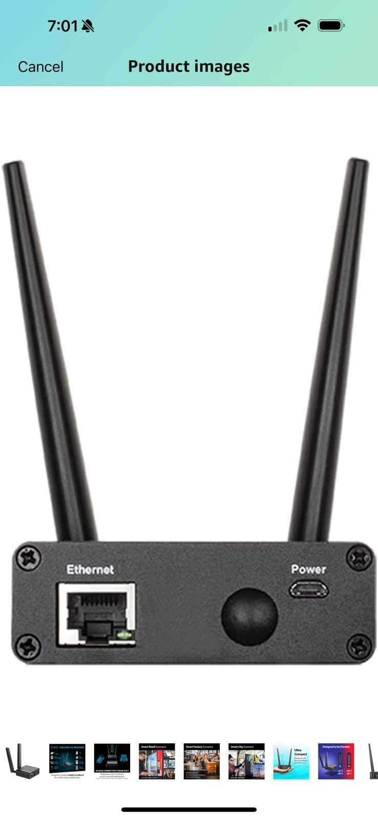 4G LTE (Cat 4) to Gigabit Ethernet Modem/Bridge, Best for M2M Applications, S…