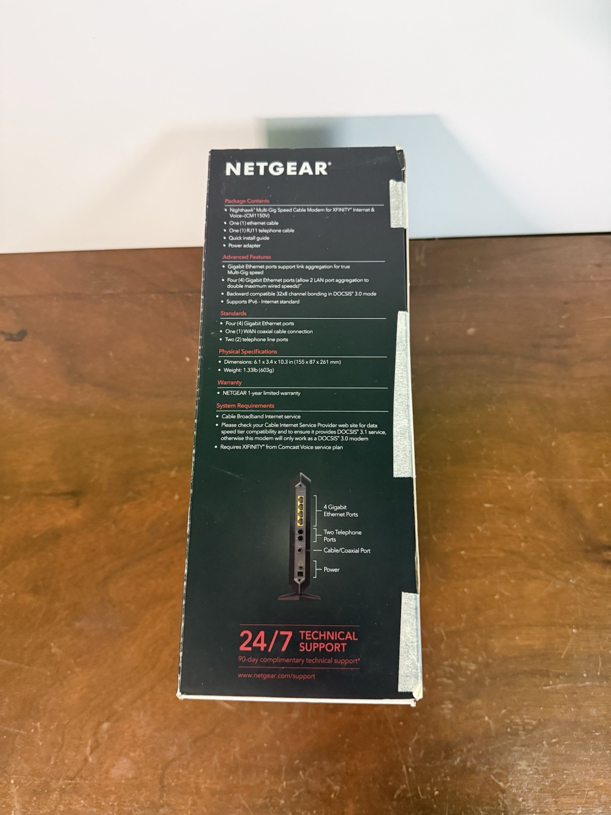 NETGEAR CM1150V Nighthawk Multi-Gig Speed Cable Modem for XFINITY Voice