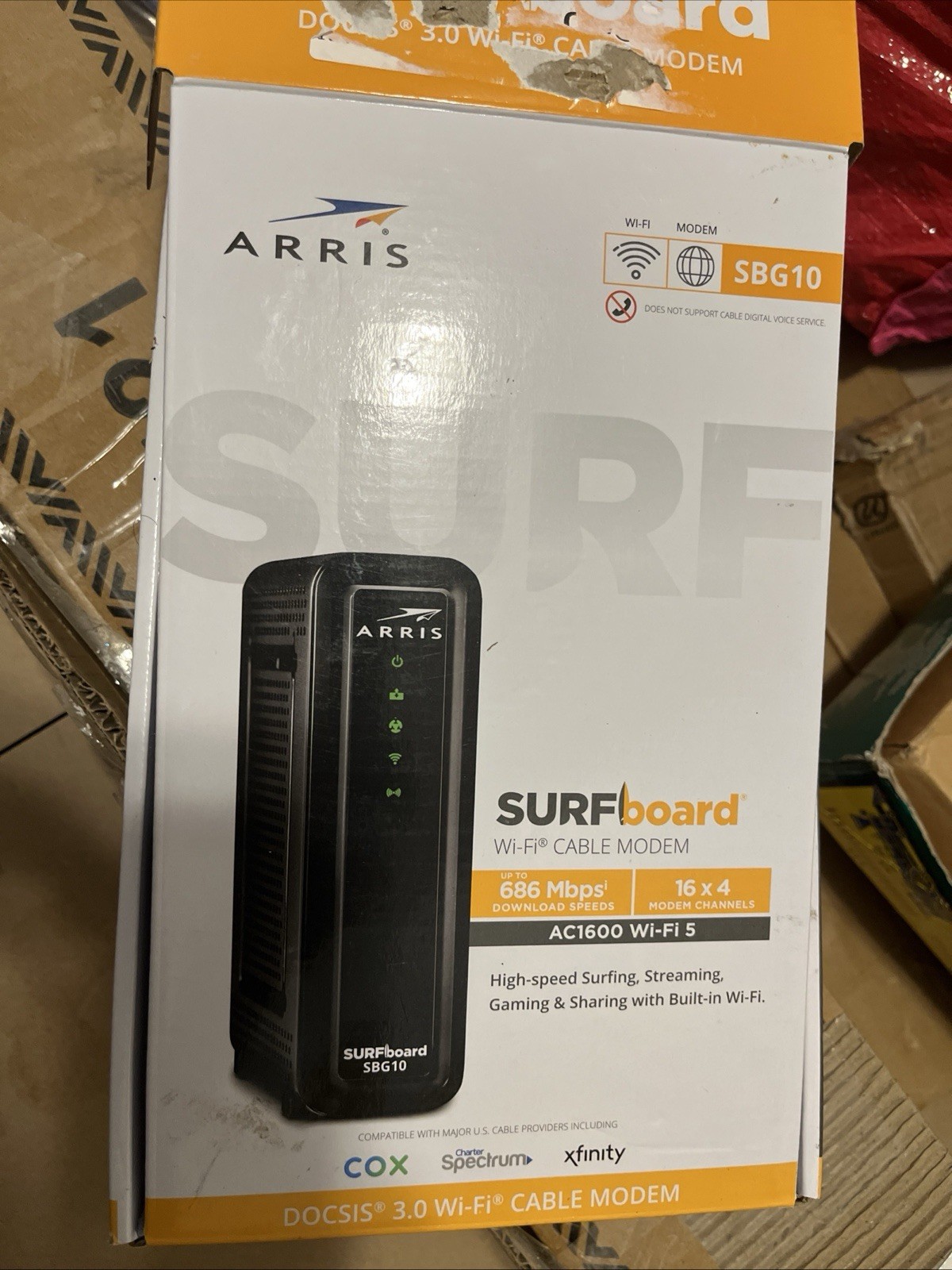 ARRIS SURFboard SBG10 Dual Band AC1600 Docsis 3 WIFI Cable Modem & Router In One