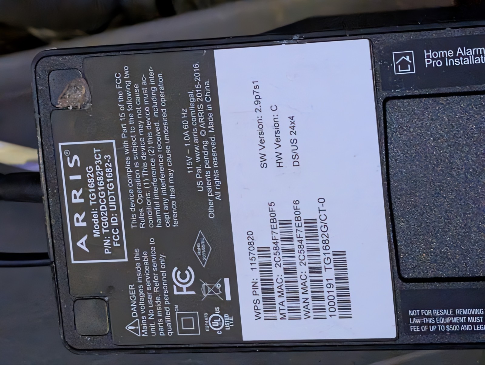 Comcast Xfinity Modem Router Wifi Use Dual-Band 802.11ac