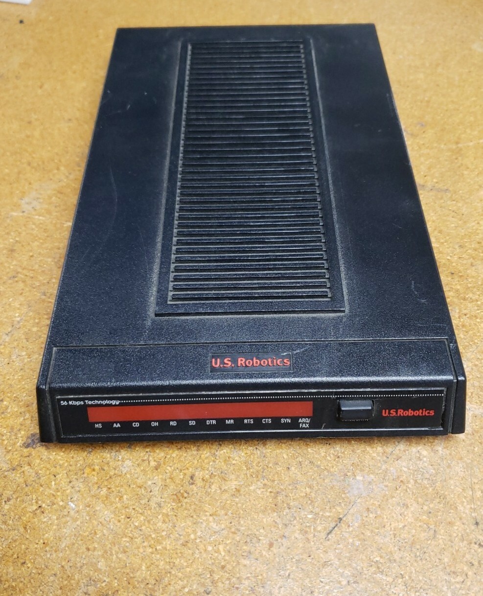 3Com Courier 3453 56K Modem 3CP3453 Black tested No Power Adapter included