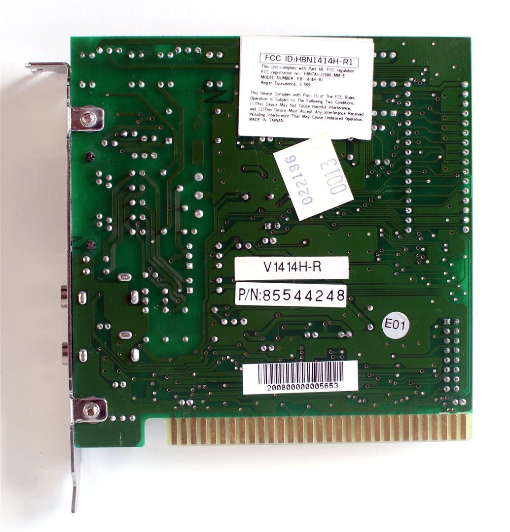 Modem ISA, FCC ID: H8N1414H-R1, REG.NO: H8NTAI-22080-MM-E