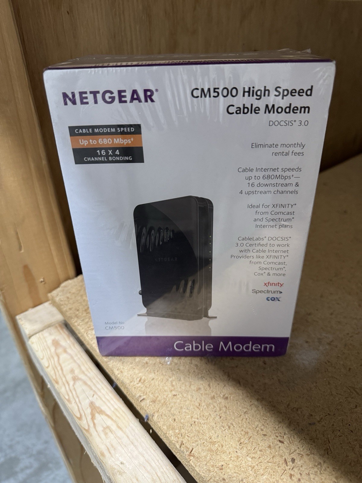 NETGEAR CM500 (CM500100NAS) 680 Mbps – Black