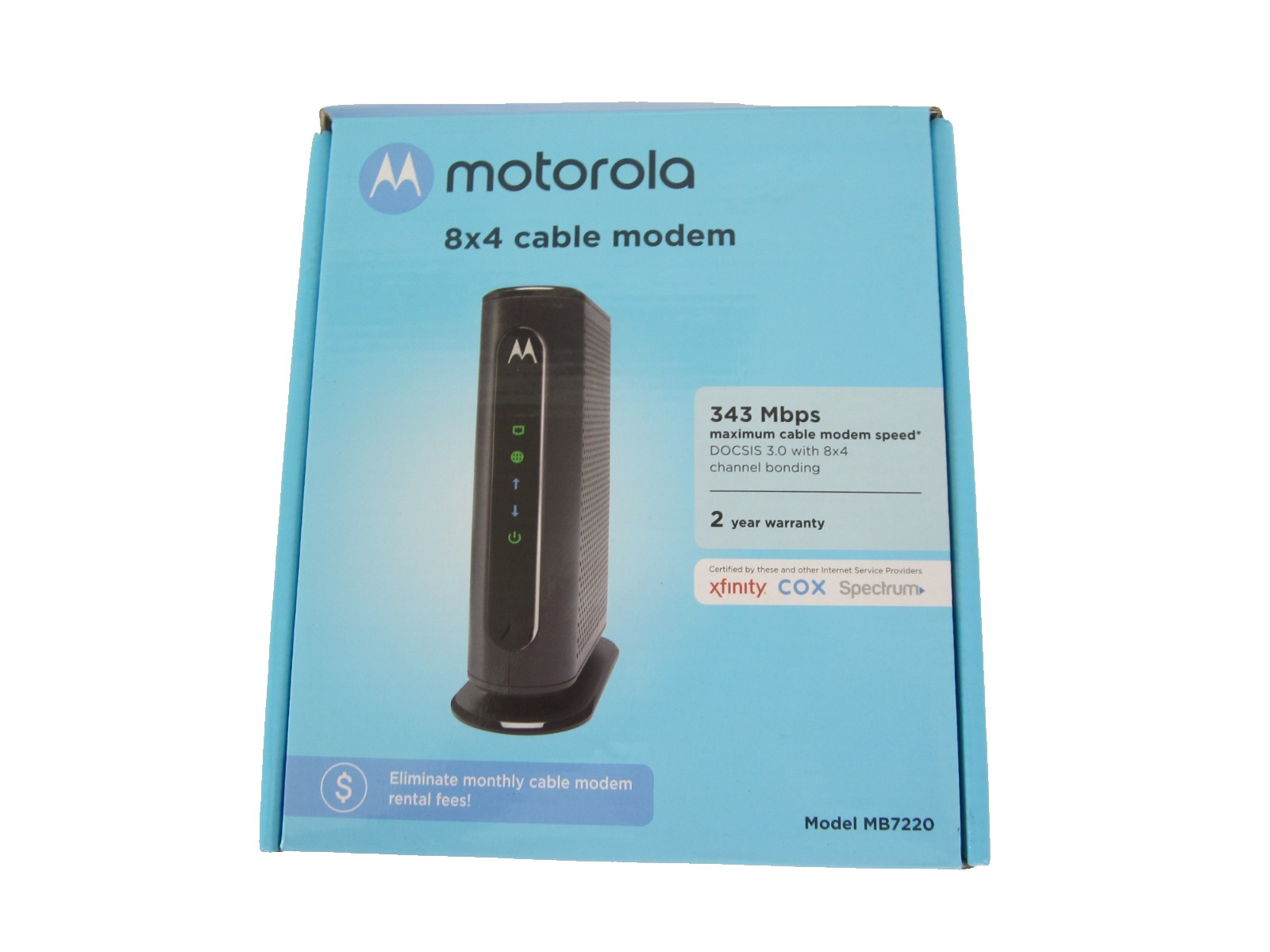 Motorola MB722010 343Mbps DOCSIS 3.0 Cable Modem New In Box