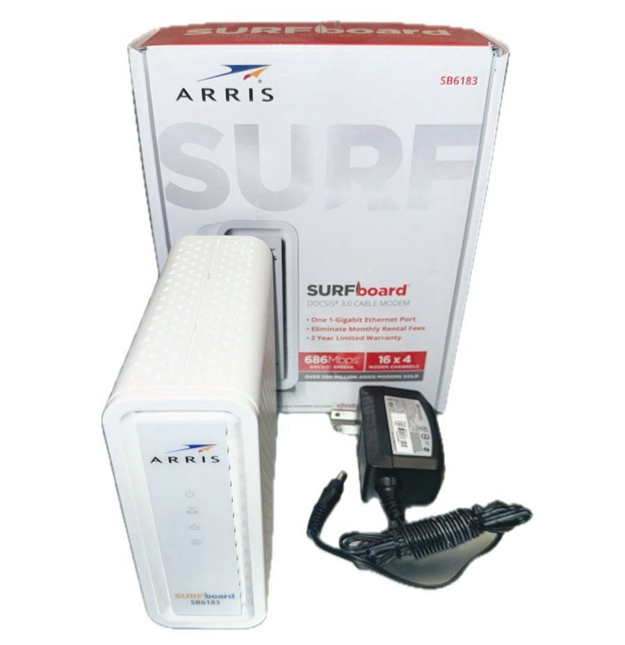 ARRIS SURFboard SB6183 DOCSIS 3.0 Cable Modem – Tested & Working